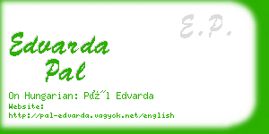 edvarda pal business card